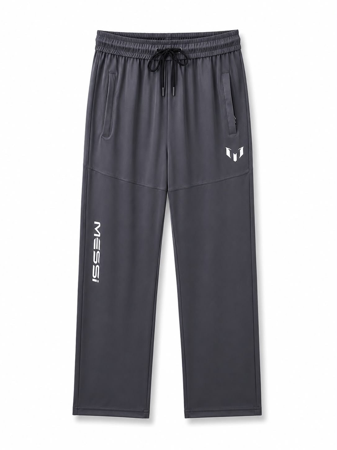 M.E.S.S.I Graphic Track Pants – Charcoal
