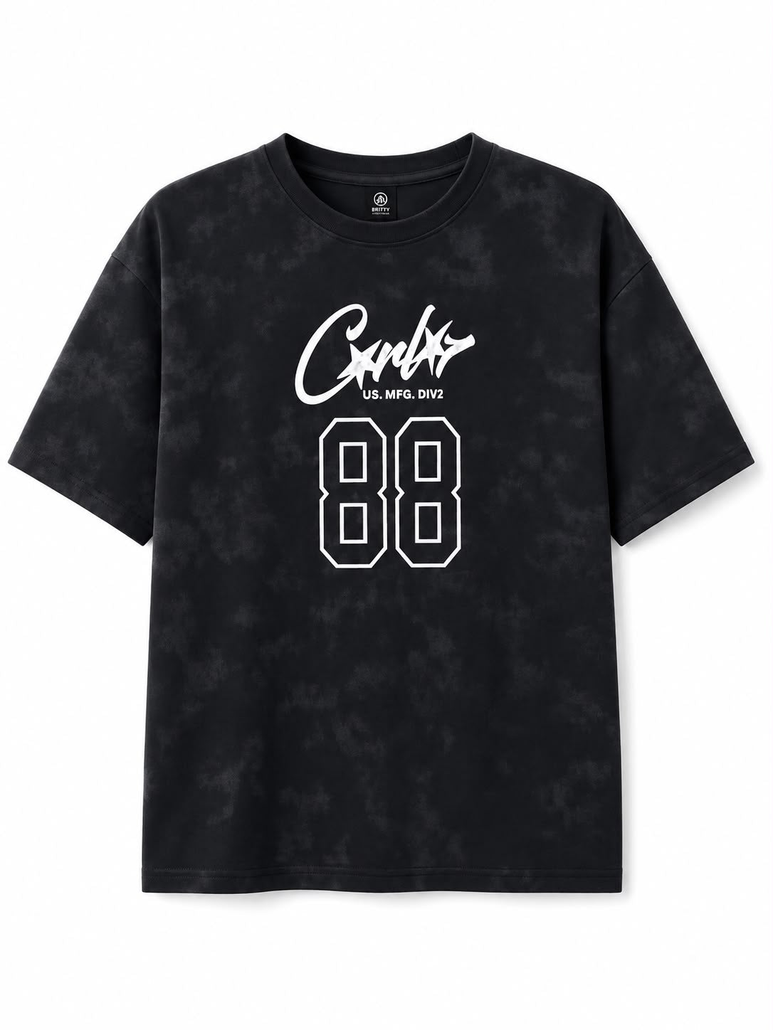 Black Tie-Dye Graphic Tee