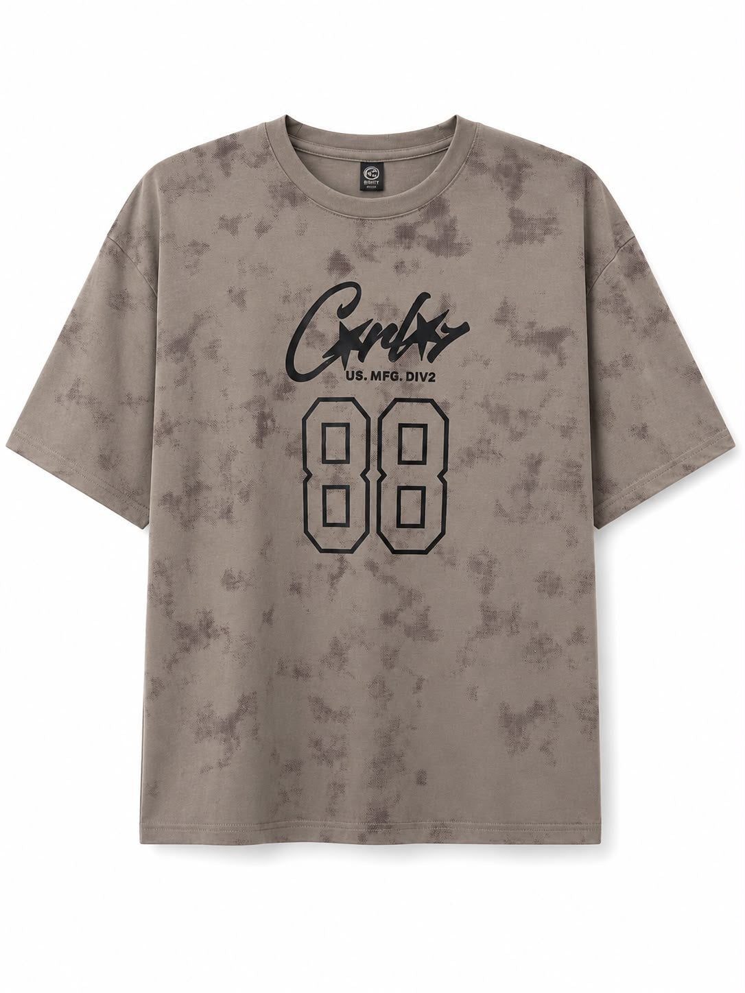 Grey Tie-Dye Graphic Tee