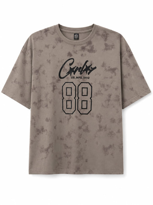 Grey Tie-Dye Graphic Tee